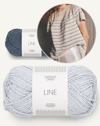 River Tee | lockeres Streifenshirt aus Line von Sandnes Garn