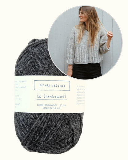 River Jumper Lambswool Edition | feines Muster und boxy Schnitt von Biches & Bûches