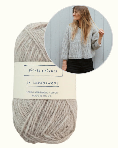 River Jumper Lambswool Edition | feines Muster und boxy Schnitt von Biches & Bûches