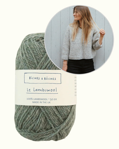 River Jumper Lambswool Edition | feines Muster und boxy Schnitt von Biches & Bûches