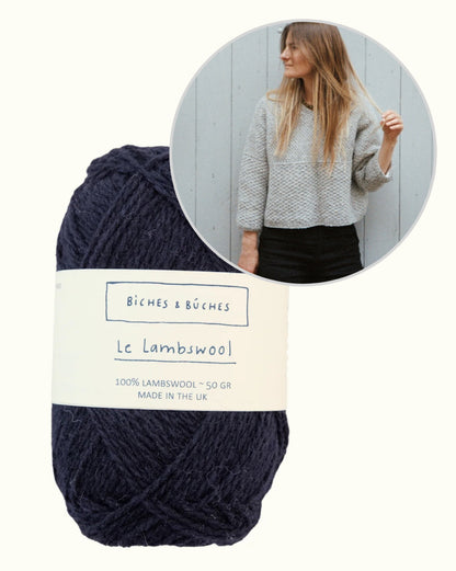 River Jumper Lambswool Edition | feines Muster und boxy Schnitt von Biches & Bûches