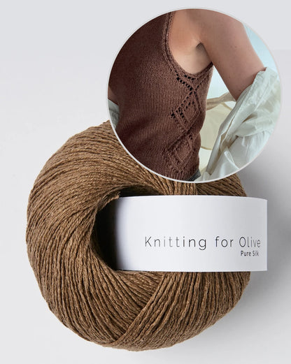 Romy Top | avec motif ajouré latéral en Pure Silk de Knitting for Olive
