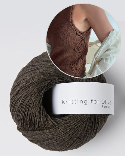 Romy Top | avec motif ajouré latéral en Pure Silk de Knitting for Olive