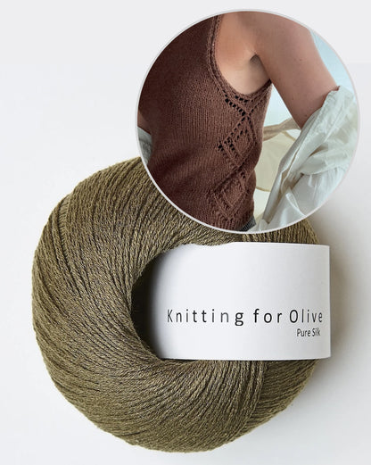 Romy Top | avec motif ajouré latéral en Pure Silk de Knitting for Olive