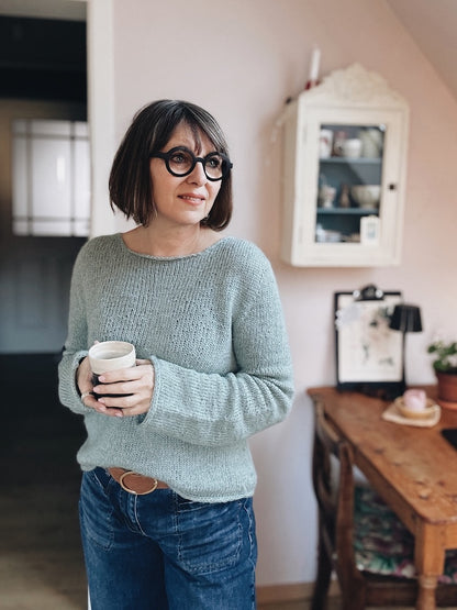 Uukii Sweater | schlichter Basic Pullover aus Semilla Melange und Svala von BC Garn