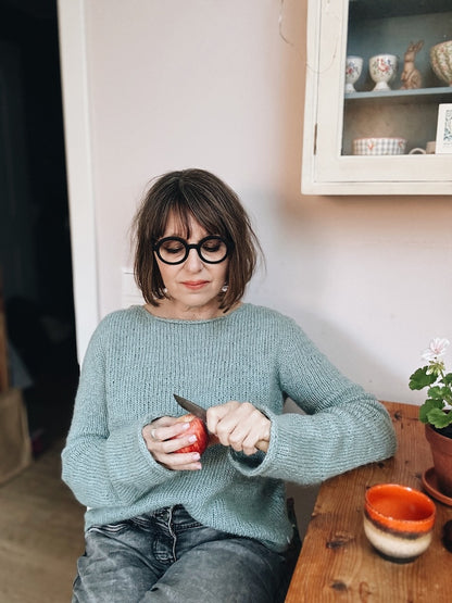 Uukii Sweater | schlichter Basic Pullover aus Semilla Melange und Svala von BC Garn