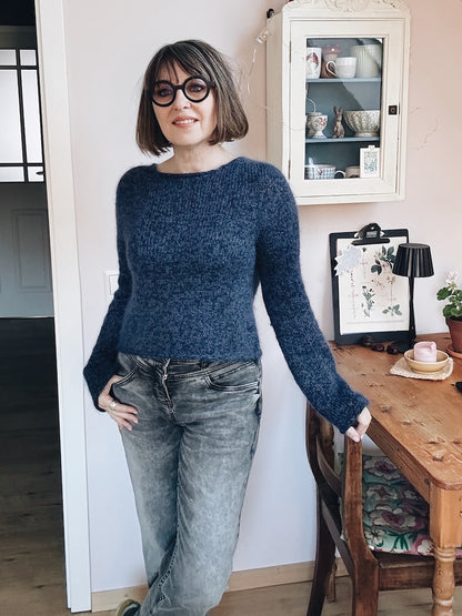 Uukii Sweater | schlichter Basic Pullover aus Semilla Melange und Svala von BC Garn