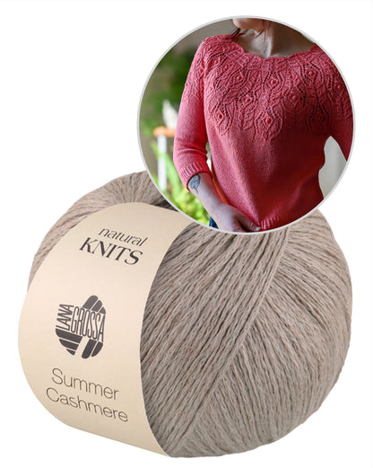 Rosavere Top von Valentina Bogdanova mit Summer Cashmere von Lana Grossa 11