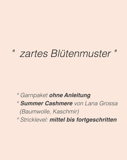 Rosavere Top von Valentina Bogdanova mit Summer Cashmere von Lana Grossa 