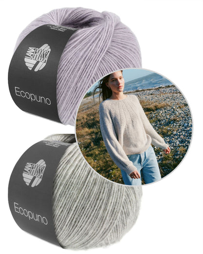 Nordic Knits Rundpassenpullover mit Ecopuno von ana Grossa 10