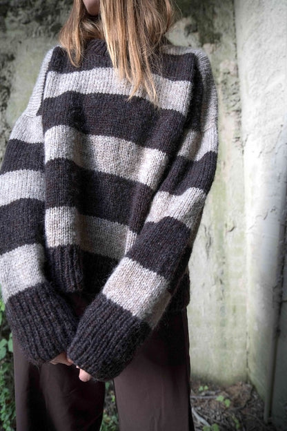 Sable Sweater | wide stripes made from Plötulopi by Lopi Island