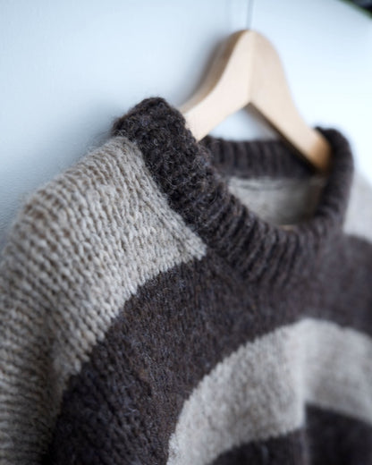 Sable Sweater | wide stripes made from Plötulopi by Lopi Island