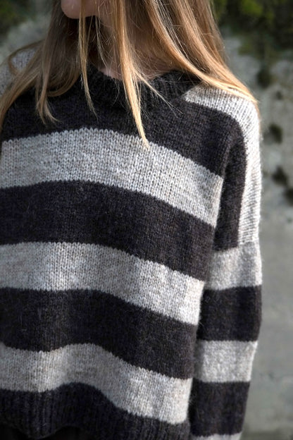 Sable Sweater | wide stripes made from Plötulopi by Lopi Island