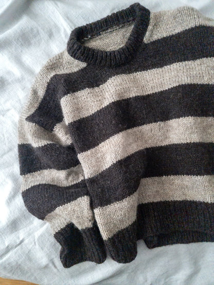 Sable Sweater | wide stripes made from Plötulopi by Lopi Island