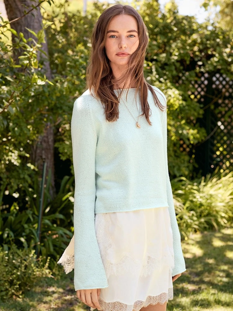 Lyra Sweater Summer | Blouse d'été basique en lin de Sandnes Garn