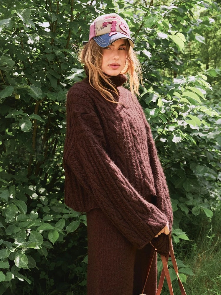 Pull Brady | motif torsadé intemporel en Sunday et Tynn Silk Mohair