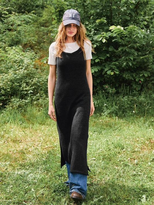 Robe Emerson | Robe à bretelles avec fils Alpaca Silke et Alpaca Folgetrad de Sandnes 2507