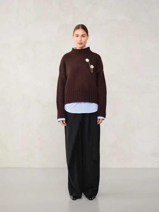 Mindy Sweater Chunky | une beauté intemporelle en Peer Gynt et Tynn Silk Mohair