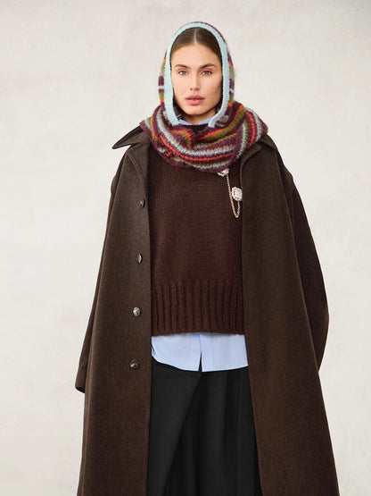 Snuggle Hood - Stripes | aus Ballerina Chunky Mohair und Borstet Alpakka von Sandnes Garn