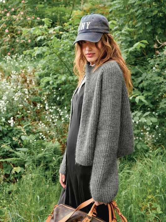 Tia Zipper Jacket | zeitlos cool aus Sunday und Tynn Silk Mohair von Sandnes - 2507 DIY