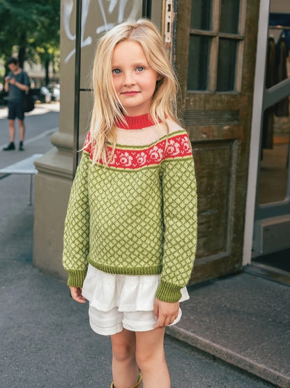Blome Sweater Junior - colorful | made from Tynn Peer Gynt by Sandnes Garn