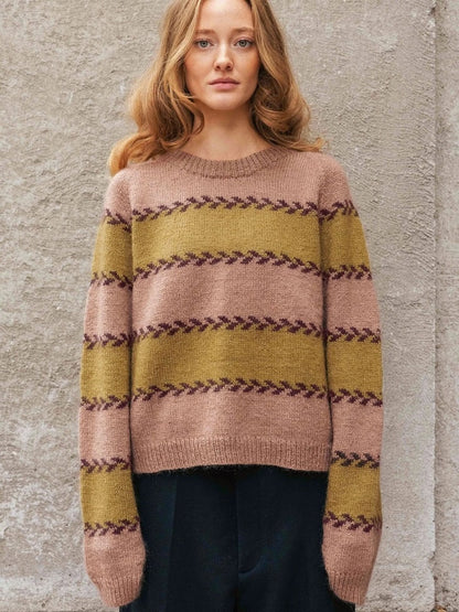 Astrid Damegenser | fines rayures de rameaux en Sunday et Tynn Silk Moahir de Sandnes Garn