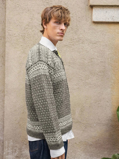 Setesdal Men's Jacket | Iconic pattern from Peer Gynt by Sandnes Garn