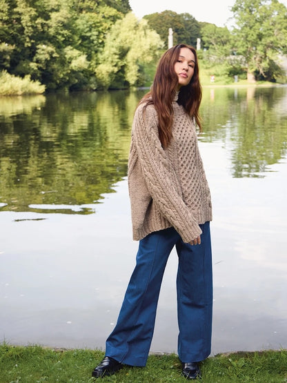 Wilbur Cable Sweater | Timeless cable pattern from Atlas by Sandnes Garn