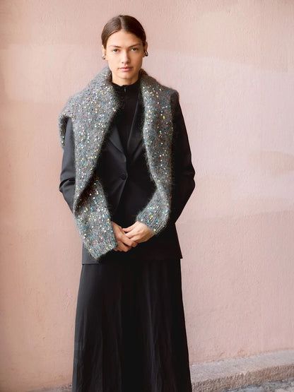 Rookie Sweater | for festive sparkling moments from Sequin and Ballerina Chunky Mohair by Sandnes Garn