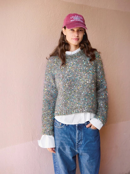 Rookie Sweater | for festive sparkling moments from Sequin and Ballerina Chunky Mohair by Sandnes Garn
