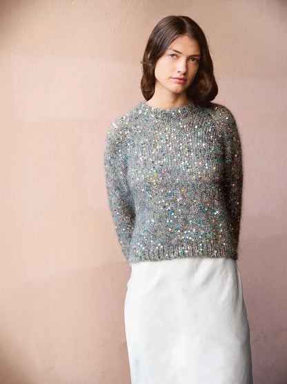 Rookie Sweater | for festive sparkling moments from Sequin and Ballerina Chunky Mohair by Sandnes Garn