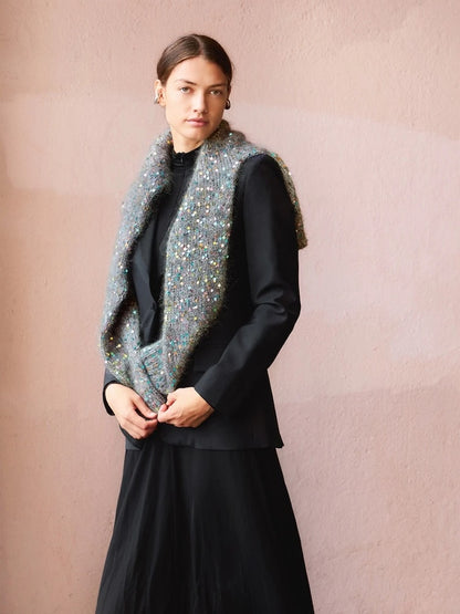 Rookie Sweater | for festive sparkling moments from Sequin and Ballerina Chunky Mohair by Sandnes Garn