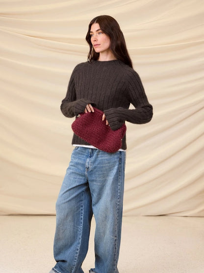 Elva Sweater | pull côtelé fin en Sunday et Tynn Silk Mohair de Sandnes Garn