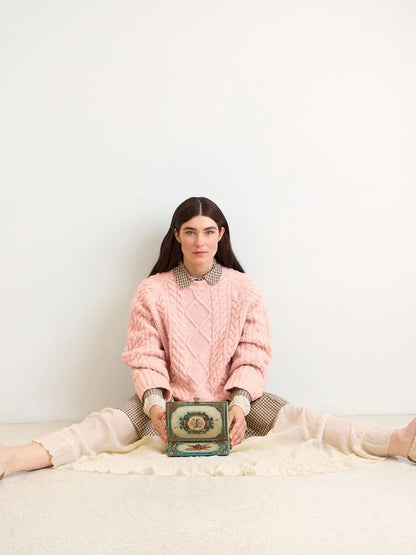 Loom Sweater | delicate cable pattern from Atlas by Sandnes Garn