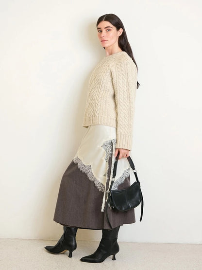 Loom Sweater | delicate cable pattern from Atlas by Sandnes Garn