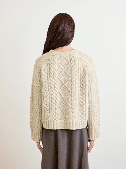 Loom Sweater | delicate cable pattern from Atlas by Sandnes Garn