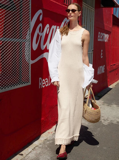 Robe longue Roselyn | Maxi-robe décontractée en lin de Sandnes Garn