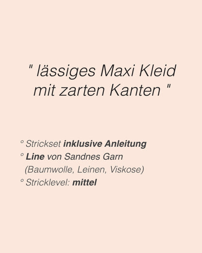 Robe longue Roselyn | Maxi-robe décontractée en lin de Sandnes Garn