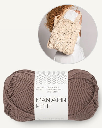 Buttercup Bag | Boho Tasche aus Mandarin Petit von Sandnes Garn