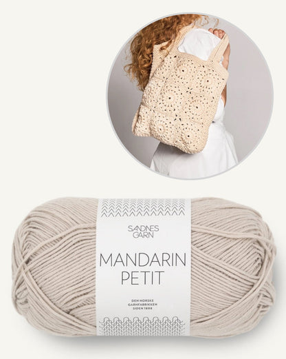 Buttercup Bag | Boho Tasche aus Mandarin Petit von Sandnes Garn