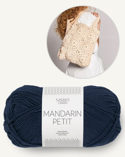 Buttercup Bag | Boho Tasche aus Mandarin Petit von Sandnes Garn