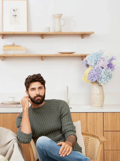Le pull marin de Peter | en côte tricoté avec la Sunday de Sandnes Garn