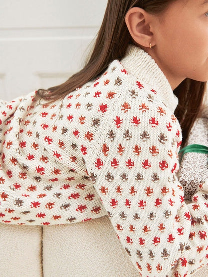 Sandnes Magazin Tema 77, Fleur de Lis Sweater Kids, 4