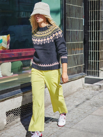 Grynet Sweater - Tema 72 | mit Fritidsgarn von Sandnes Garn