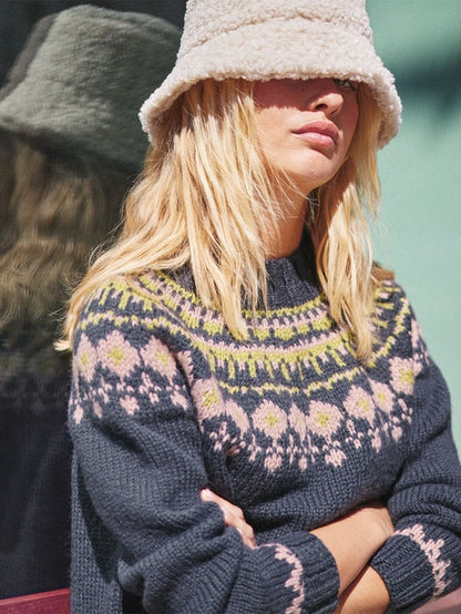 Grynet Sweater - Tema 72 | mit Fritidsgarn von Sandnes Garn