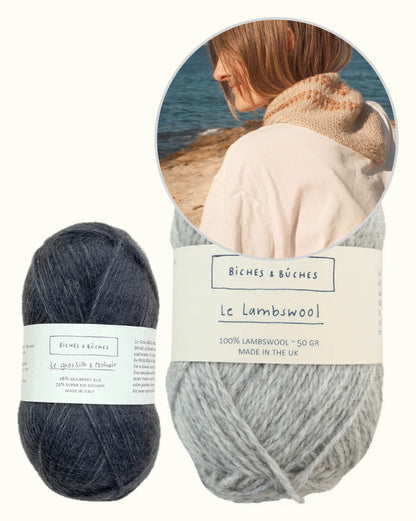 Seaside Shawl | magnifique châle en Le Lambswool et Le Gros Silk & Mohair de Biches & Bûches