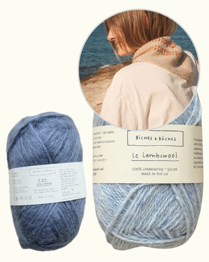 Seaside Shawl | magnifique châle en Le Lambswool et Le Gros Silk & Mohair de Biches & Bûches