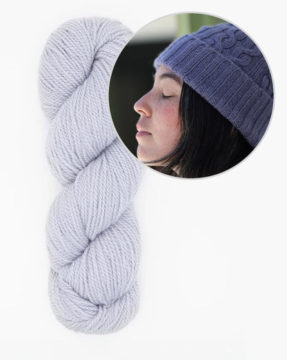 Sellwood Hat | weiches Zopfmuster aus Tynd von Woolfolk