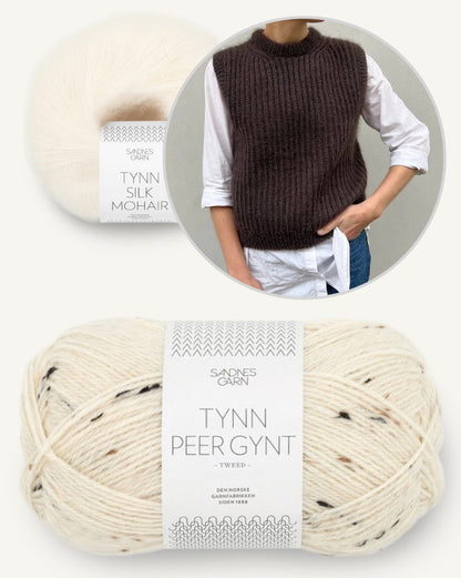 September Slipover von PetiteKnit mit Tynn Peer Gynt und Tynn Silk Mohair von Sandnes Garn 8