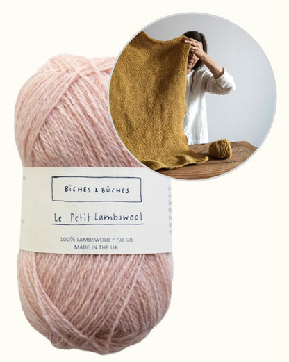 Tørklæde nr. 62 | fint fiskebensmønster i Le Petit Lambswool fra Biches & Bûches